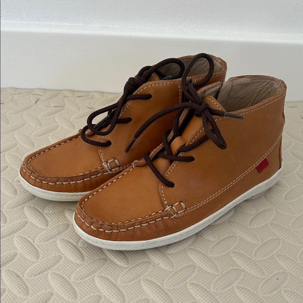 Marc Joseph Kids Tan Leather Dress Shoes